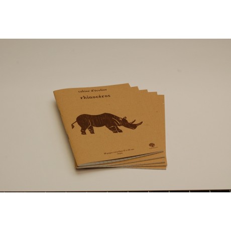 Cahier Rhinocéros par 5