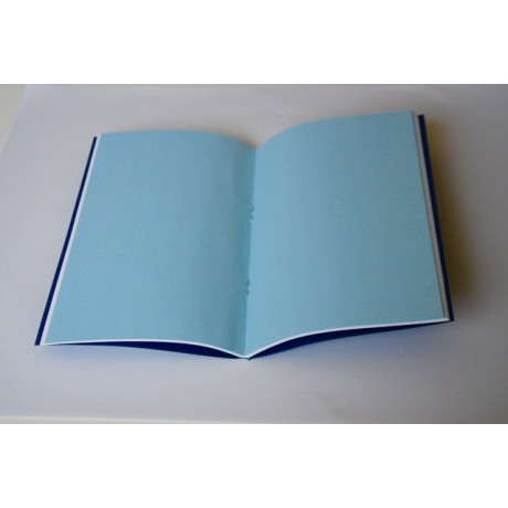 Cahier bicolore bleu int