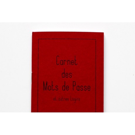 Carnet de Mots de Passe